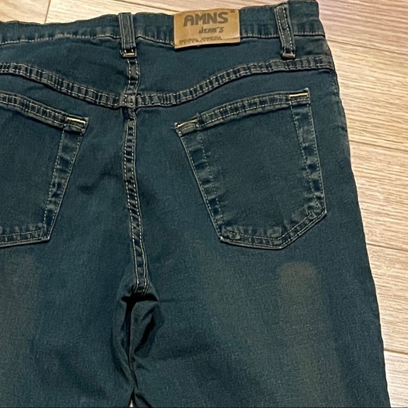 AMNS Jean's Original Amnesia Y2K Dirty Wash Mid Rise Flared Jean - Picture 12 of 16